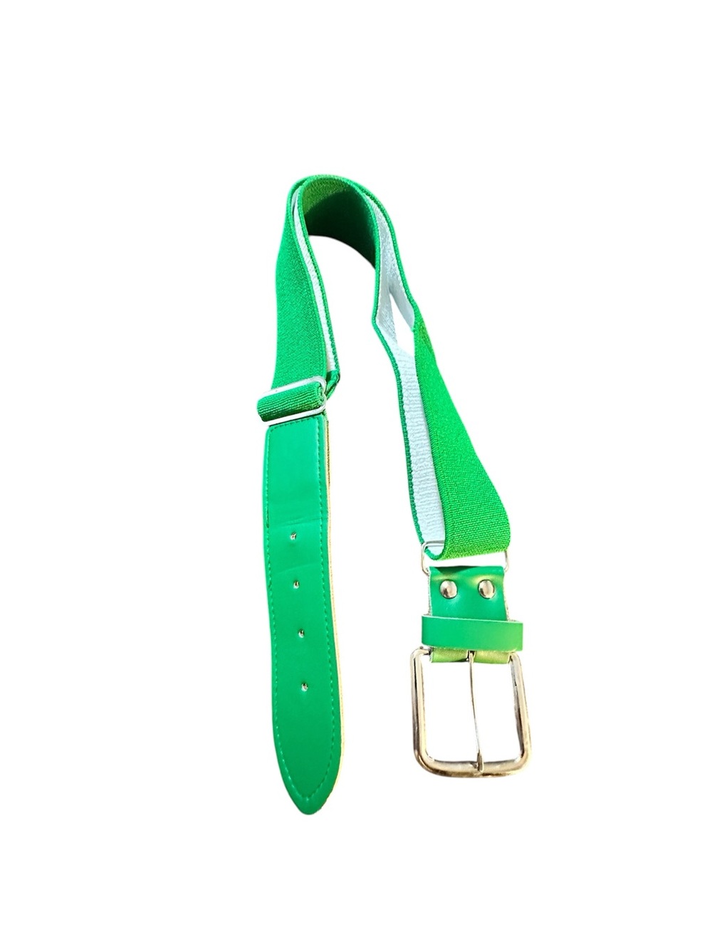 TCK Adjustable Baseball Softball Belt Kelly Green 1.5" Wide 30-46" Length - Picture 2 of 3